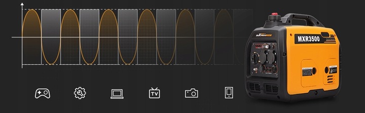 MXR3500 agregat prądotwórczy inwertorowy przenośny Silnik 4-suwowy