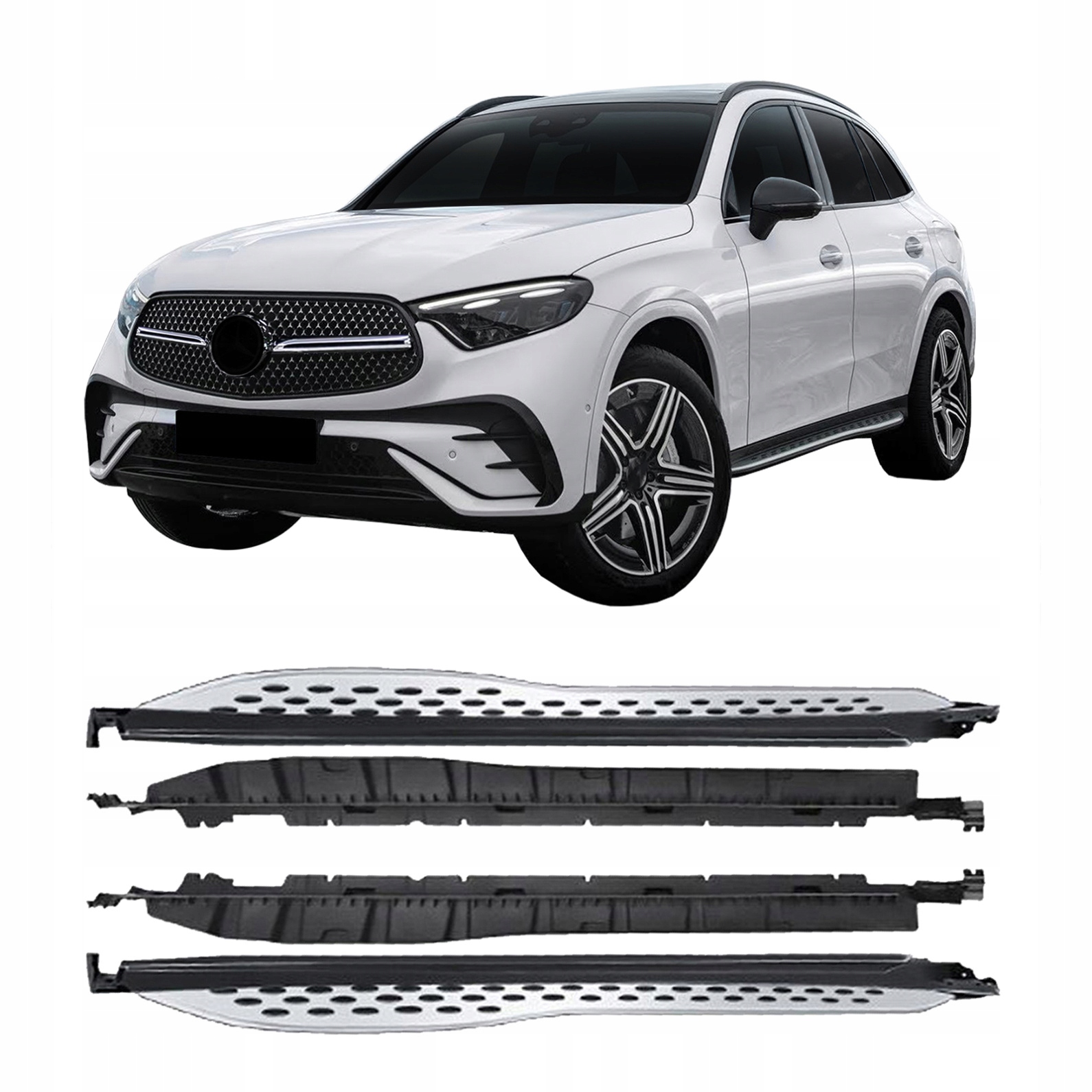 Progi Mercedes GLC X254 od 2022 stopnie boczne