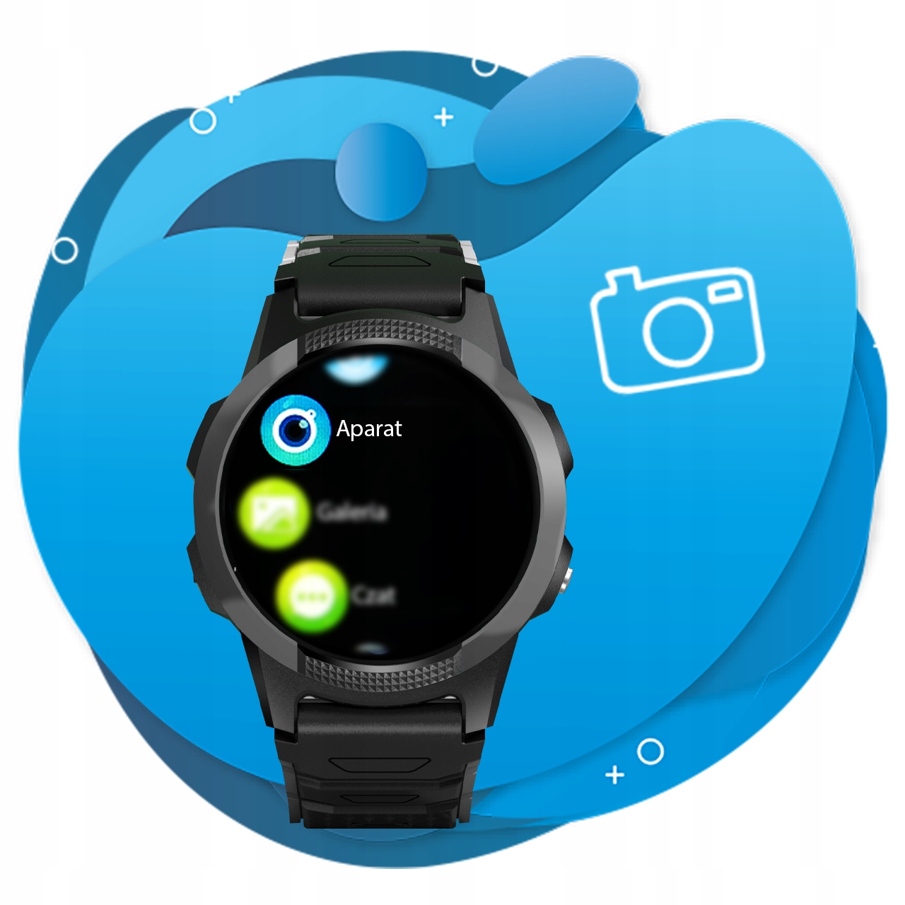 Smartwatch CALMEAN Hoop czarny Obsługiwane systemy operacyjne Android