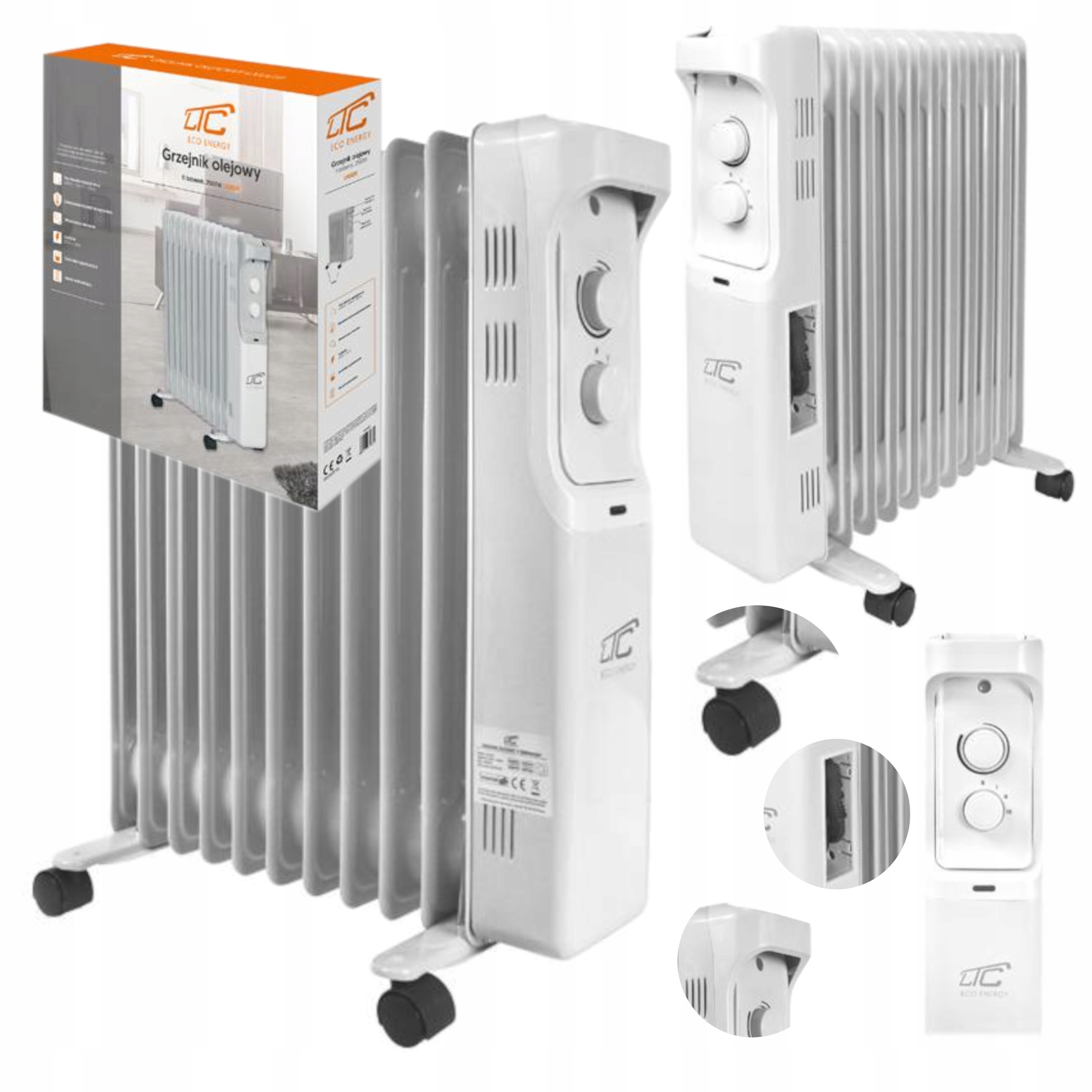 

Grzejnik Elektryczny Olejowy Ltc 2500W Eco Energy