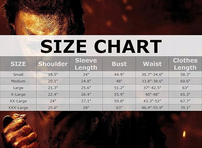 STRÓJ KOSTIUM cosplay Michael Myers RZEŻNIK KOMBINEZON MASKA Rozmiar XXL