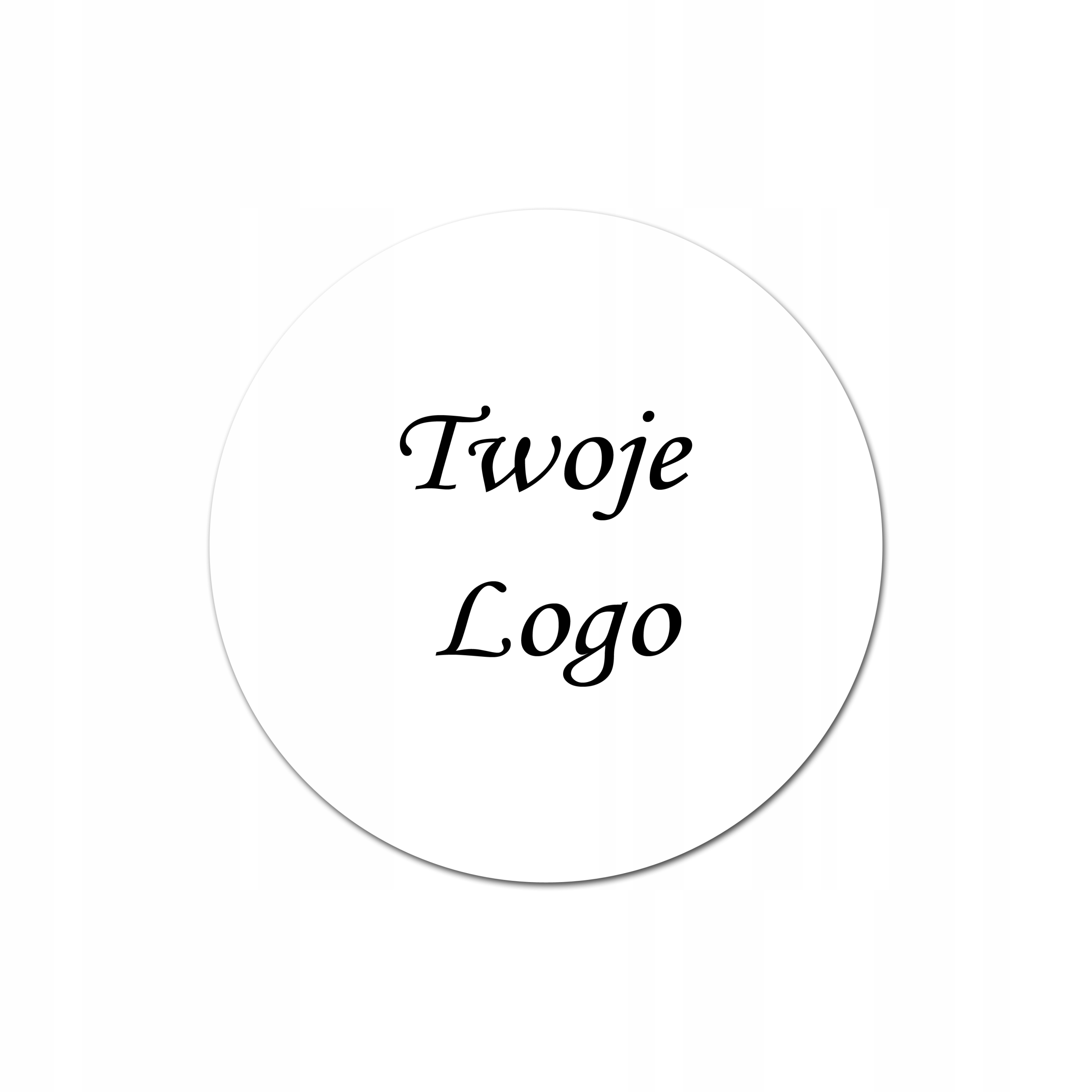 

Naklejki 3 cm z napisem twoim logo grafiką