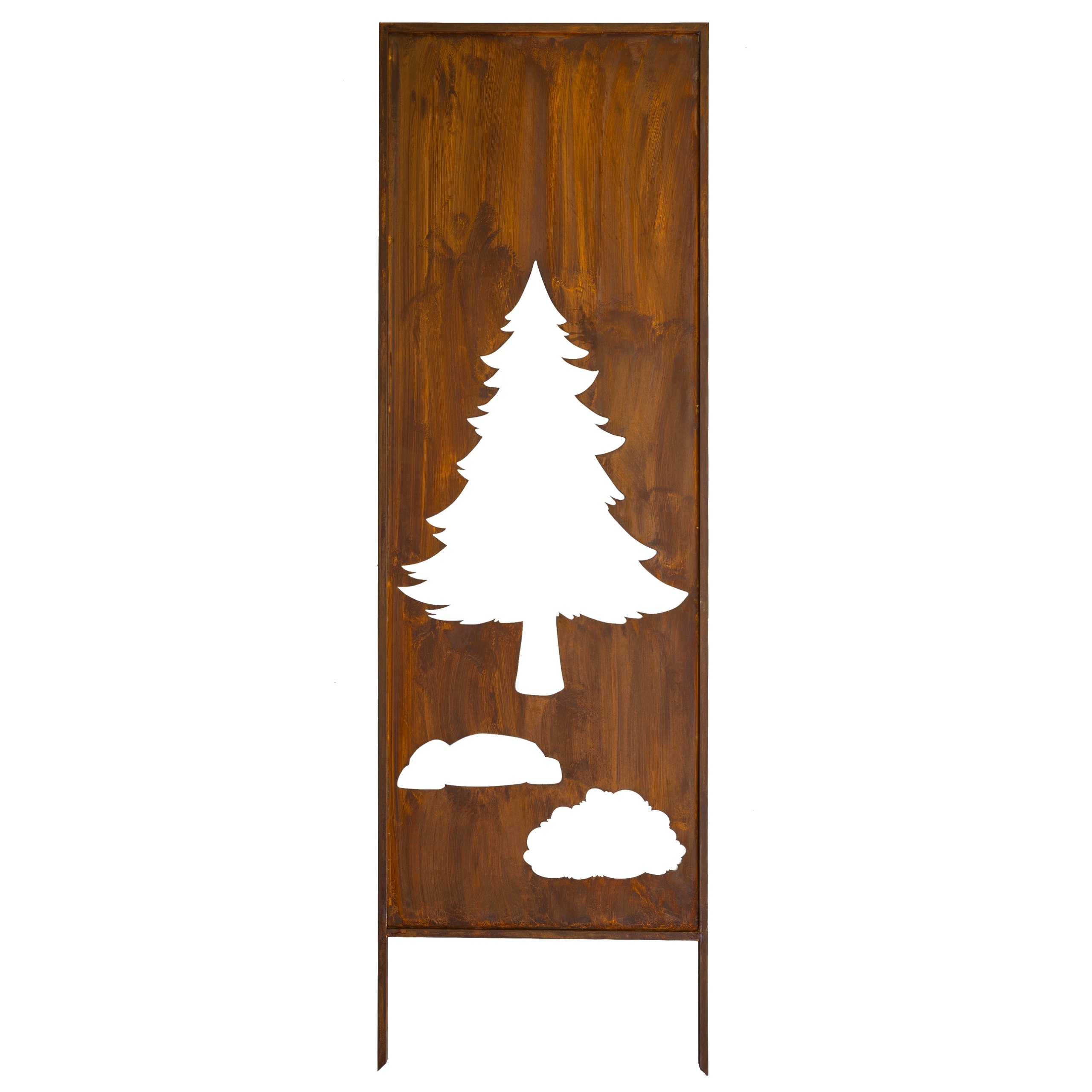 Zahradní Panel Trávy Cnc 160 X 50 Rezavá Brána Paraván Corten Kryt Terasy