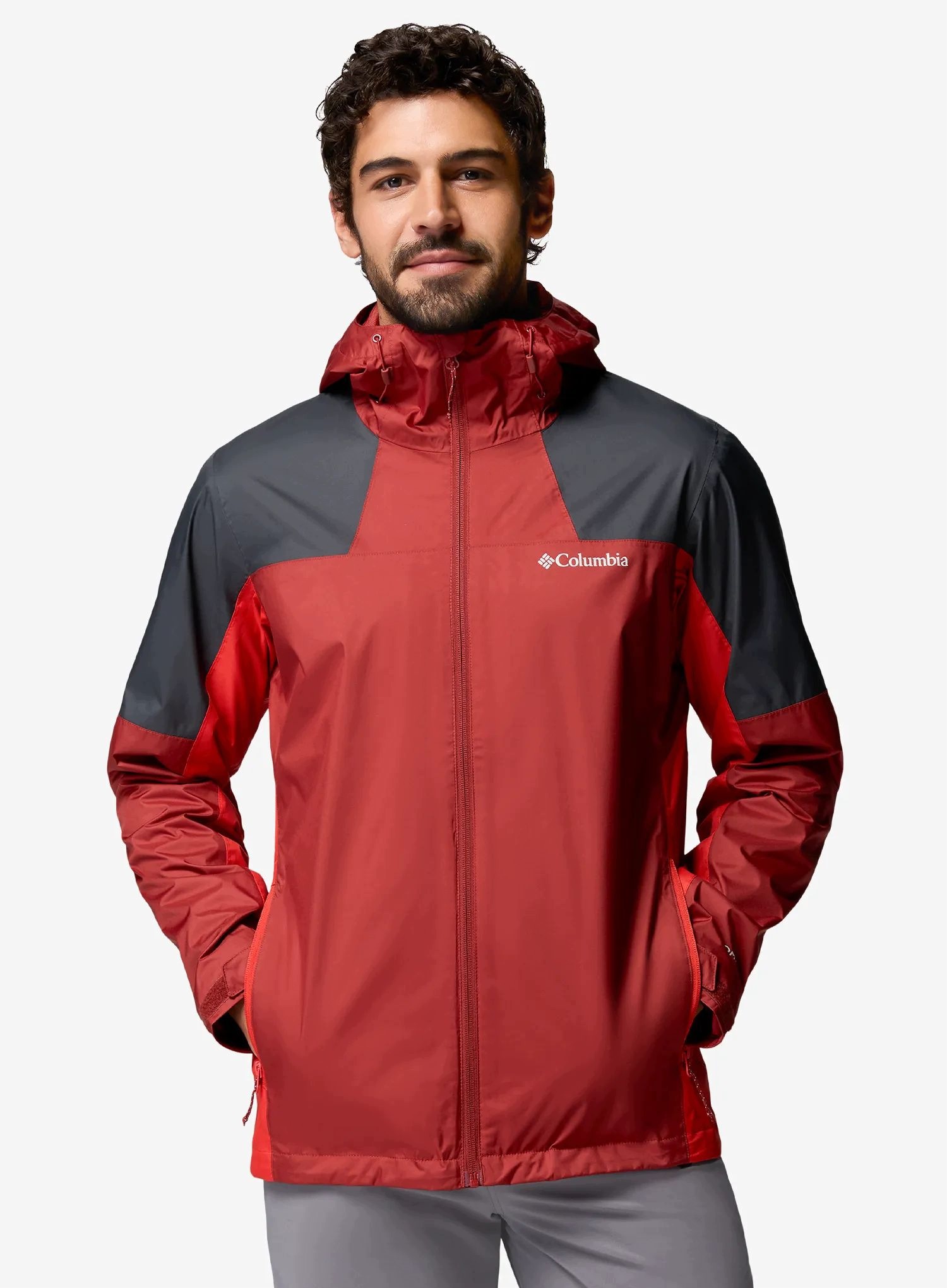 Kurtka przeciwdeszczowa Columbia Inner Limits III Jacket red oxide XL