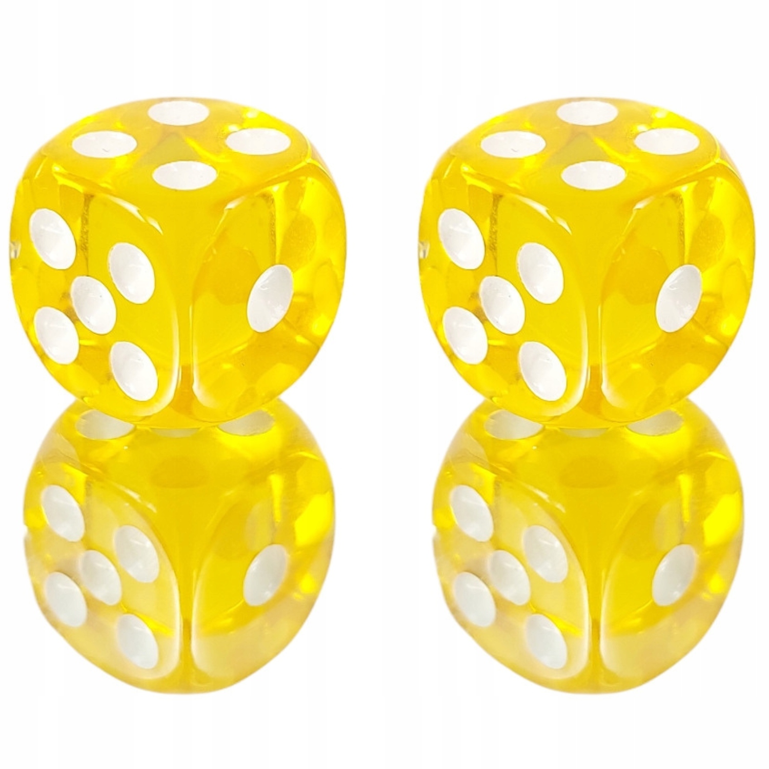 ZESTAW 2 KOSTEK K6 RPG ZŁOTY MEDALION KOŚĆ 1,1 CM