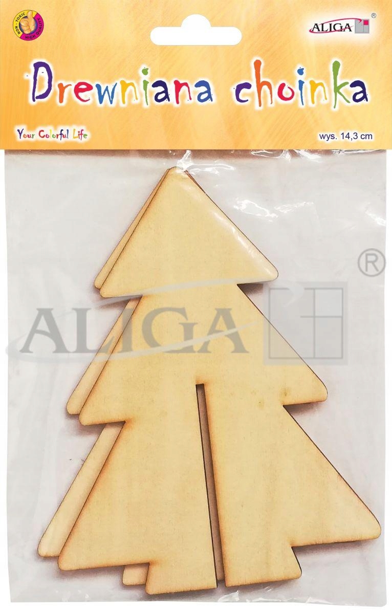 

Choinka drewniana stojąca sklejka decoupage Święta