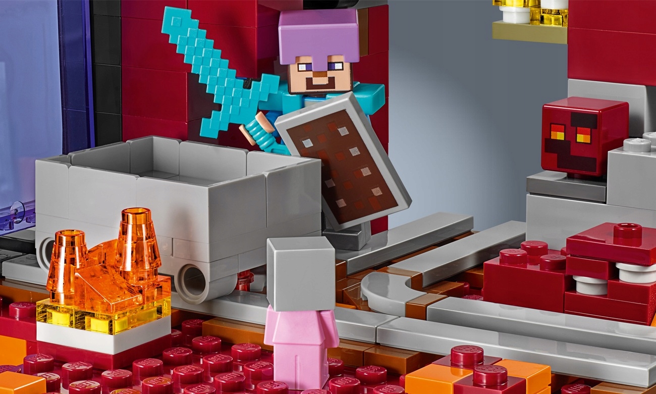 LEGO MINECRAFT 21143 PORTAL DO NETHERU KLOCKI Płeć chłopcy dziewczynki