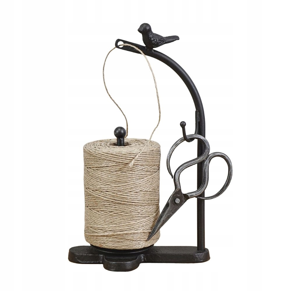 Cívka s nůžkami litinová s jutou Vrabeček