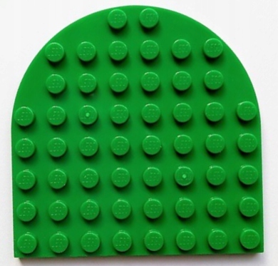 

Lego Płytka zaokrąglona 8x8 Zielony Green 41948 N