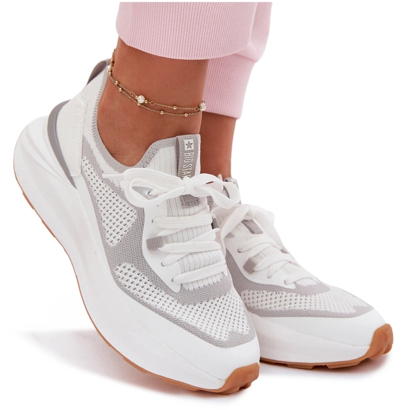 Dámské Sportovní Tenisky Big Star TT274570 Hi-poly Systém Bílé 36