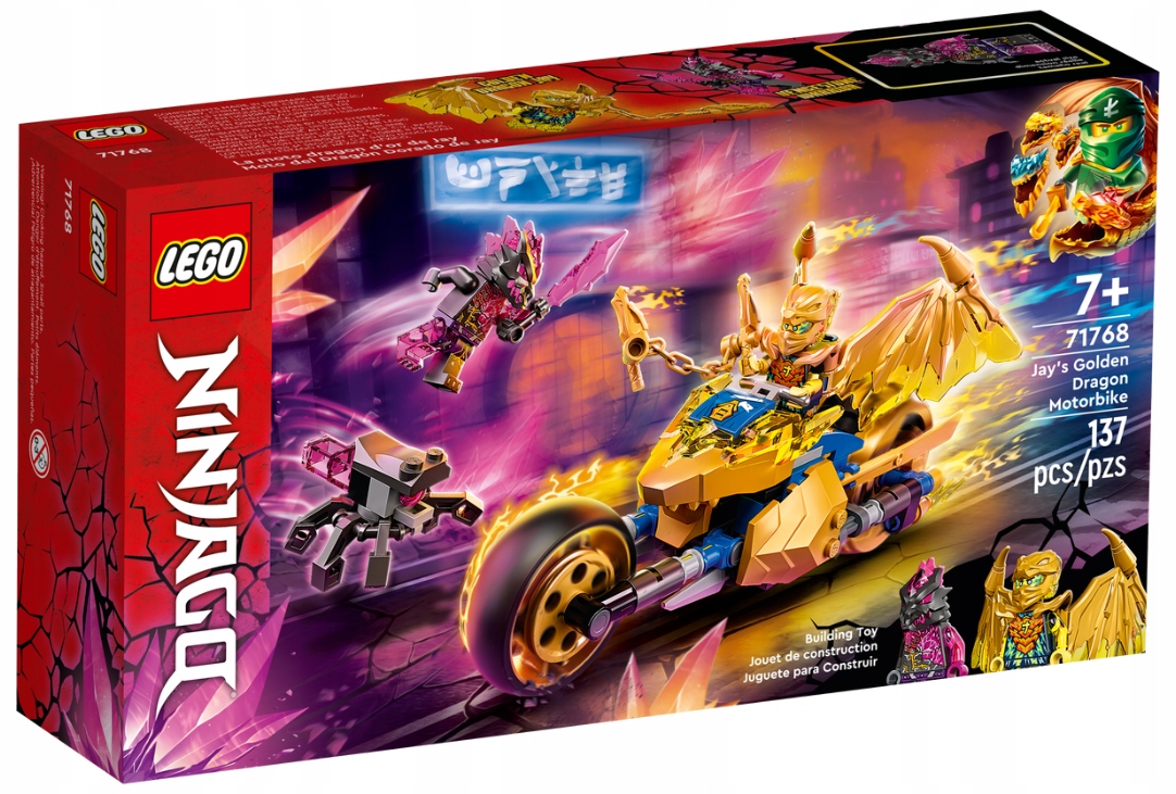 

Lego Ninjago 71768 Motor Smok Jay Pająk Wyścigówka