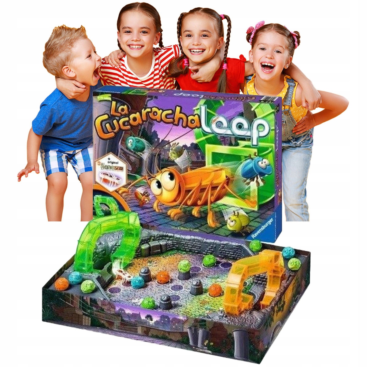 Gra Planszówka dla Dzieci Rodzinna Imprezowa La Cucaracha Zabawa