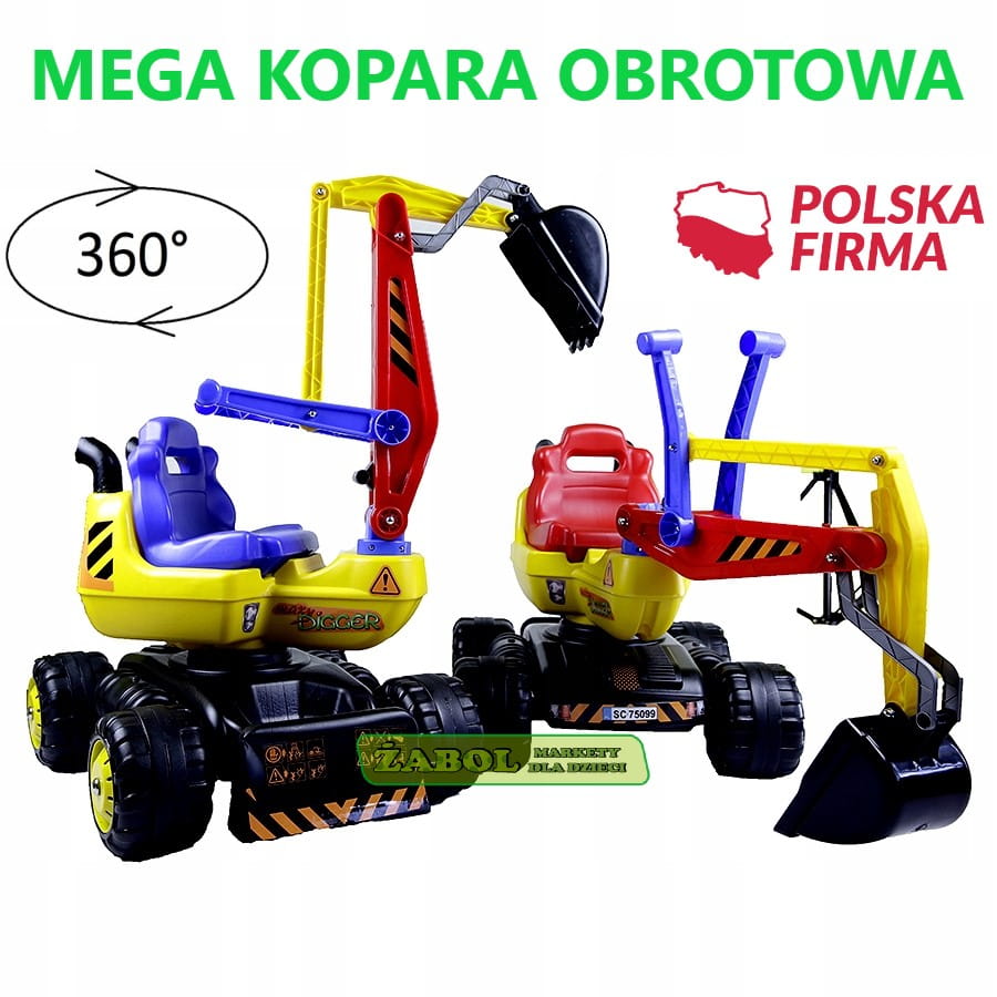 Mega koparka obrotowa - jeździk POLSKA Rodzaj pojazdu koparka