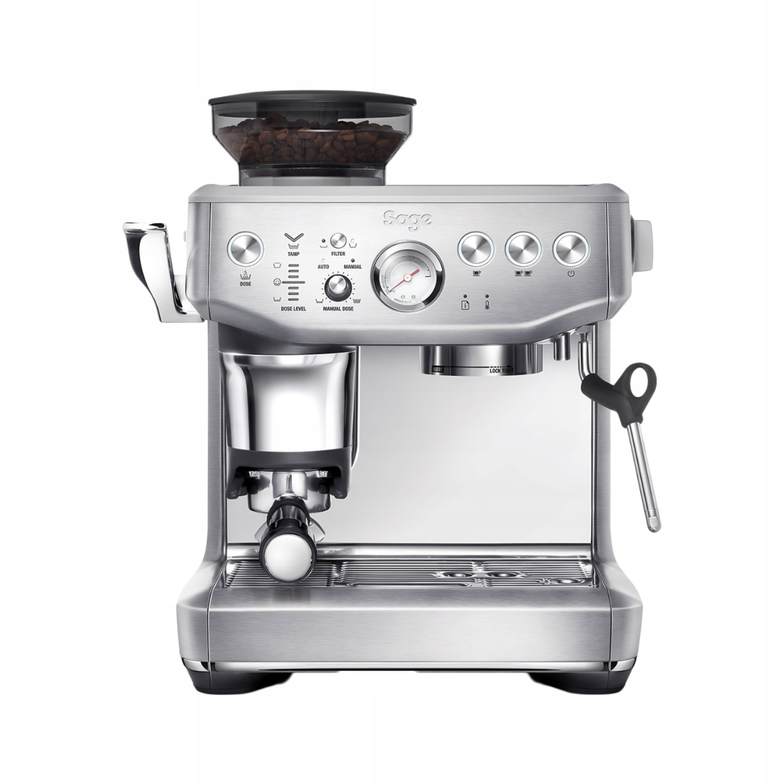 Kolbowy ekspres ciśnieniowy Sage Impress Express SES876BSS 1850W stalowy