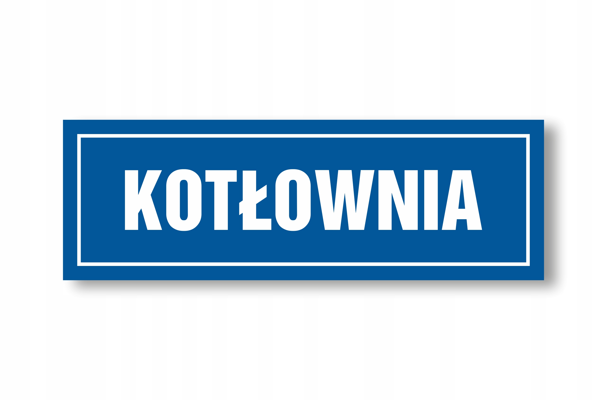 

Tabliczka Kotłownia 30x10cm Pcv 1mm Uv