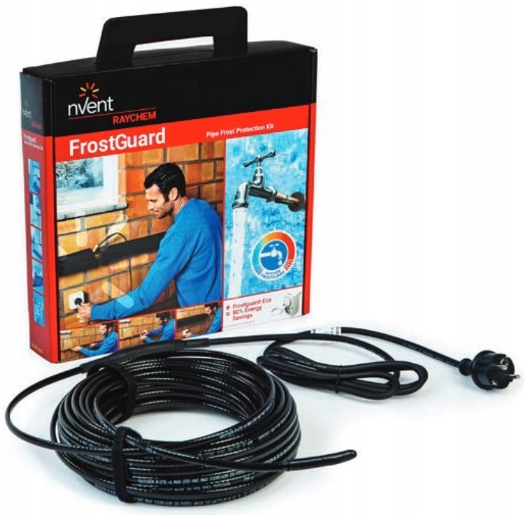 Nvent Raychem Frostguard Kabel Przewód Grzewczy Z Wtyczką 10W/M 300W 25M