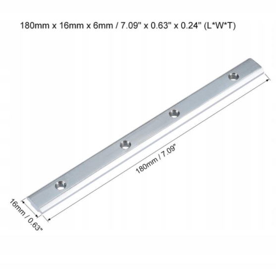 

Łącznik prosty do profili aluminiowych 3030 18cm