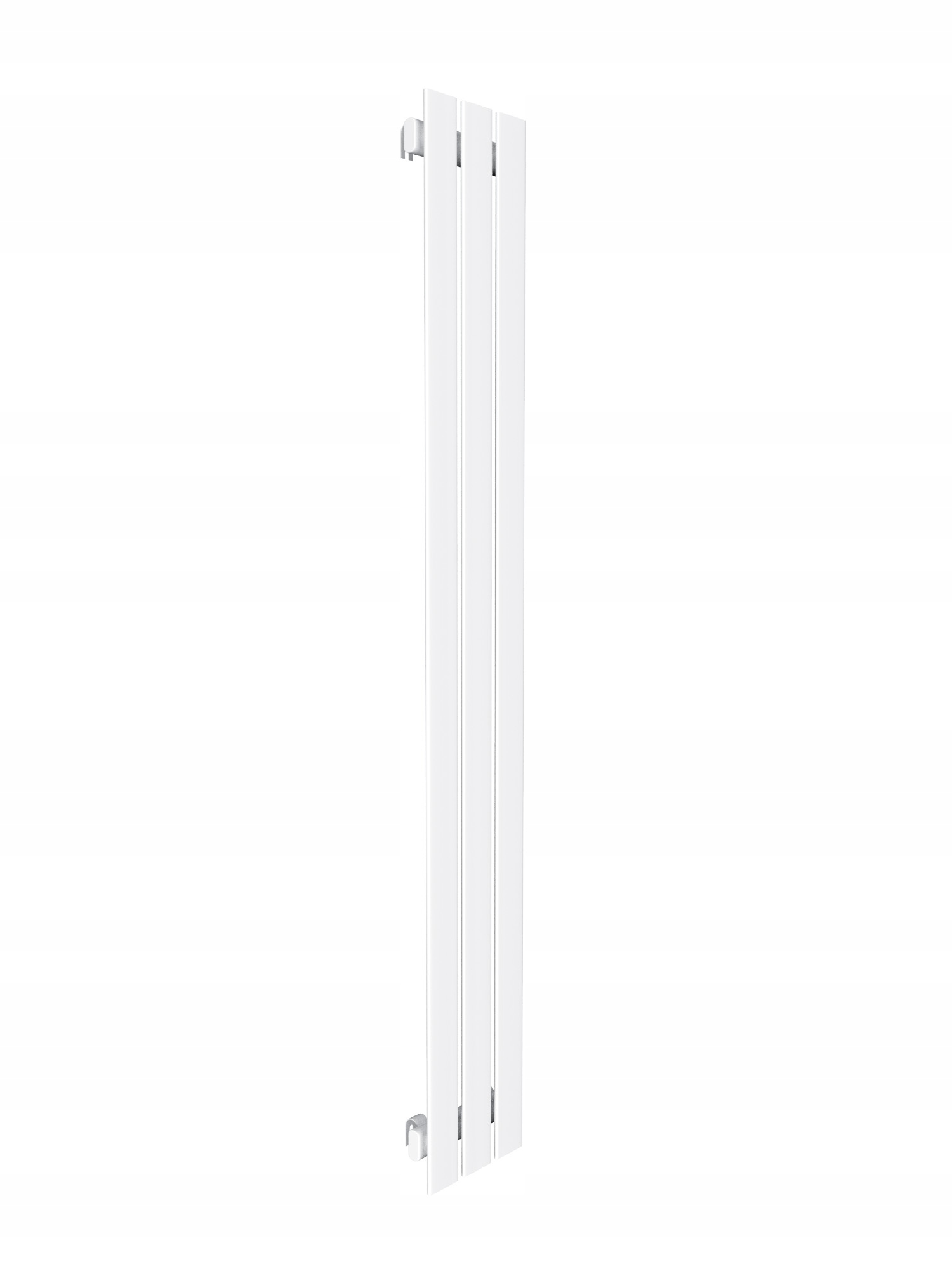 Dekoratívny radiátor s panelom 120x22 Biely lesk