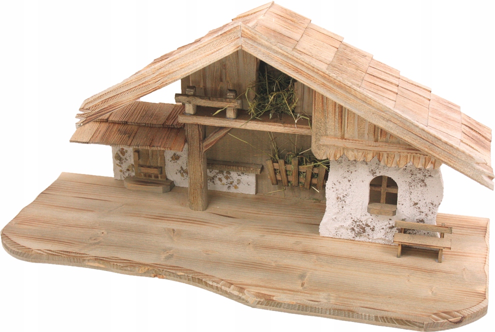 Vianočný Betlehem Vianočná Dekorácia 70x30x33CM Pre Figúrky 11-13 CM