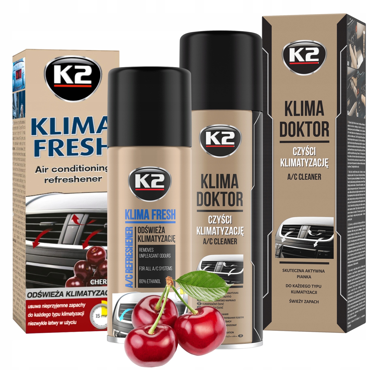 

Zestaw Do Klimatyzacji Cherry Pianka Granat