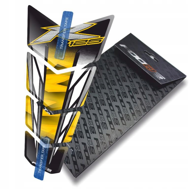 Tank-pad od firmy Fooqs Yamaha YZF-R-125 R 125 R125 Žlutý