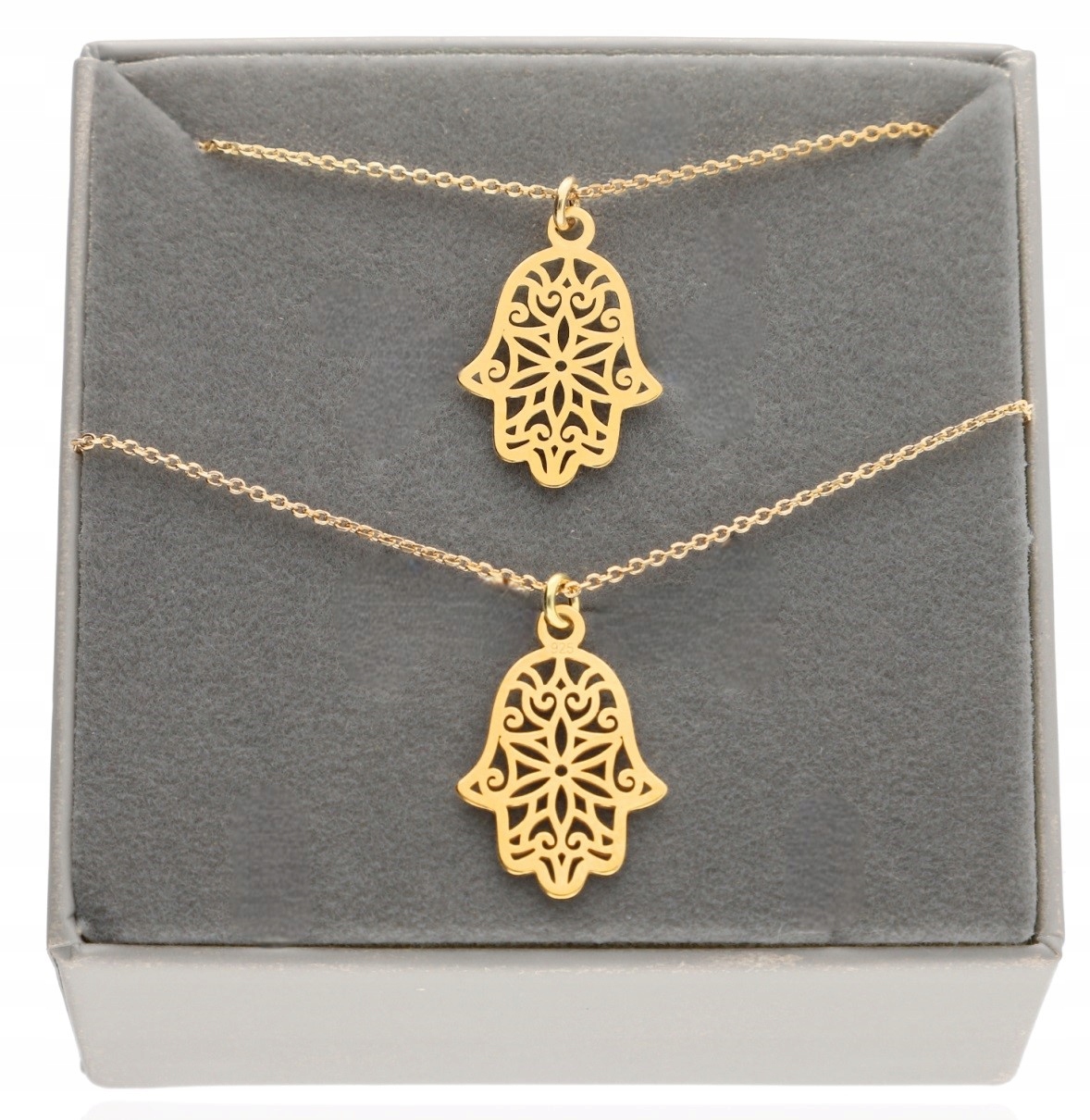 Sada Šperků Ruka Fatimy hamsa talisman pro štěstí stříbro