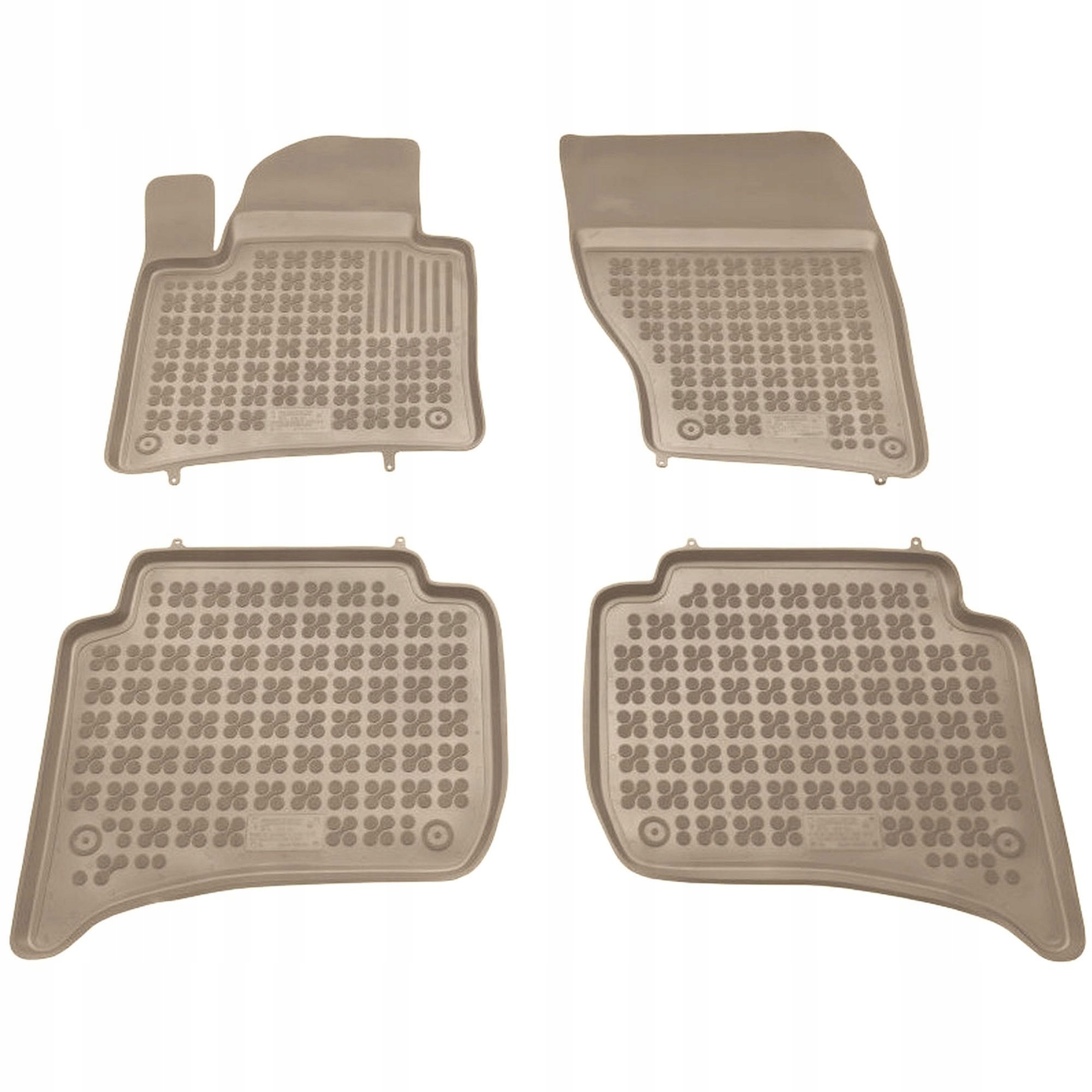 Béžové gumové rohože Porsche Cayenne II 2010-2016