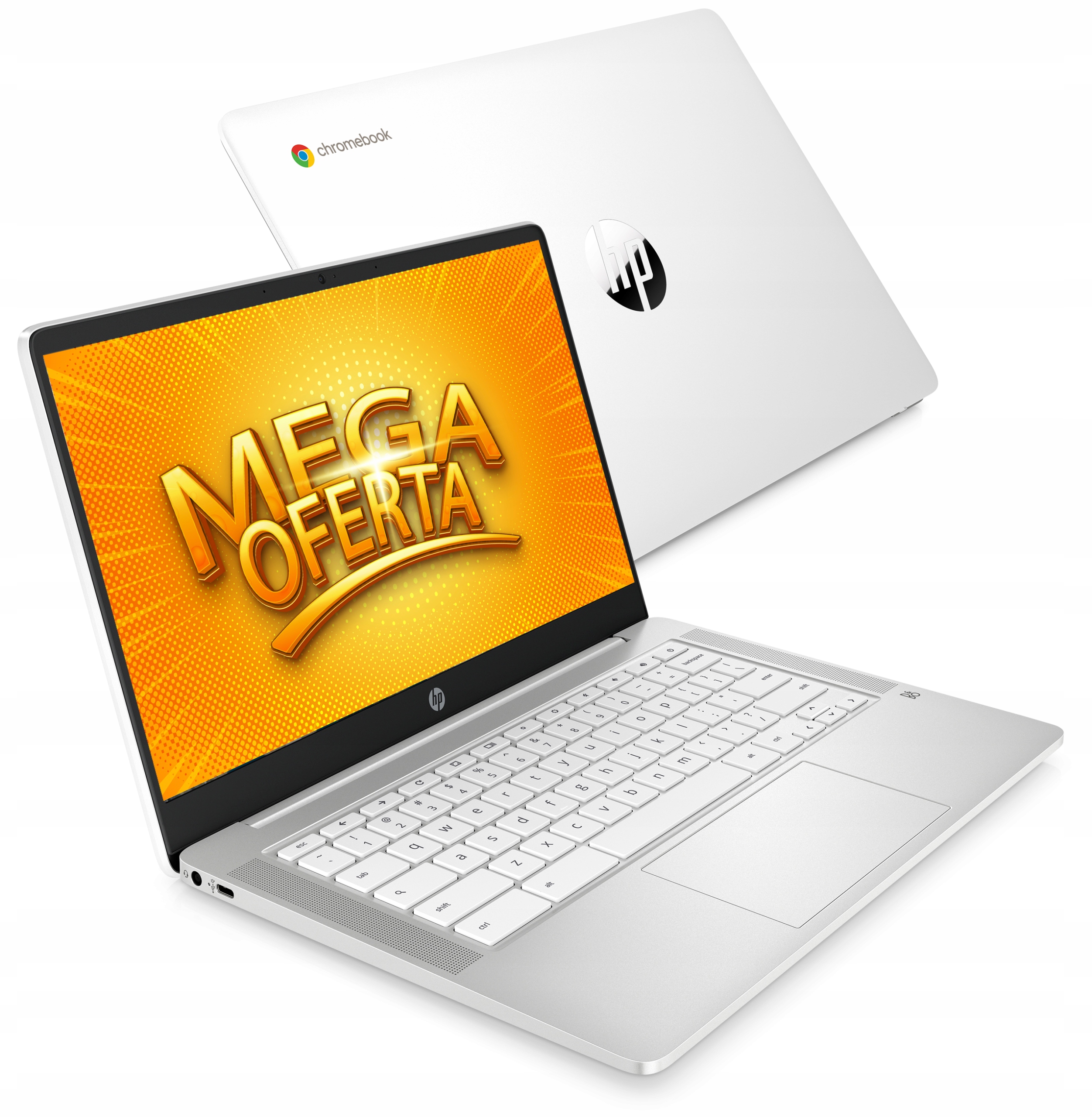 

Biały Laptop Hp Chromebook 14 Intel Chrome Os
