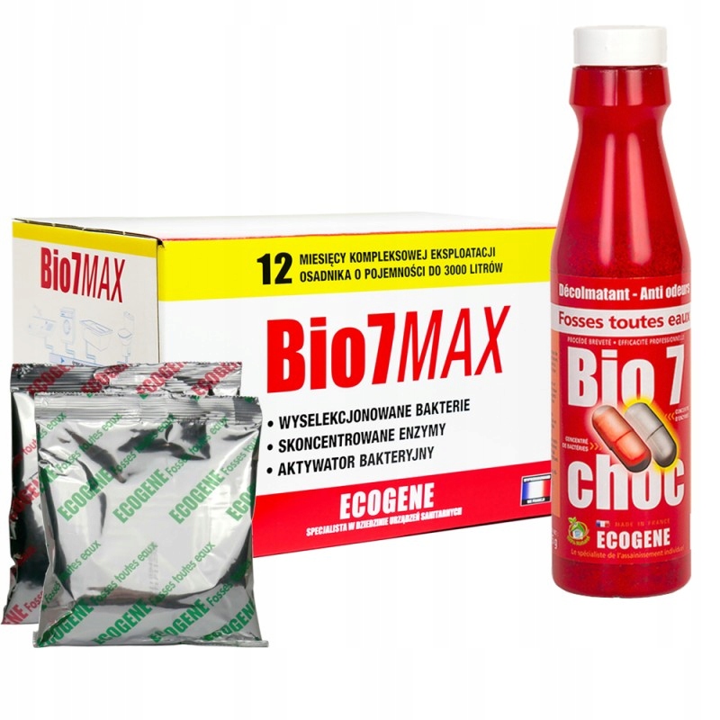 

Bakterie Bio7 do oczyszczalni Tłuszcze Start