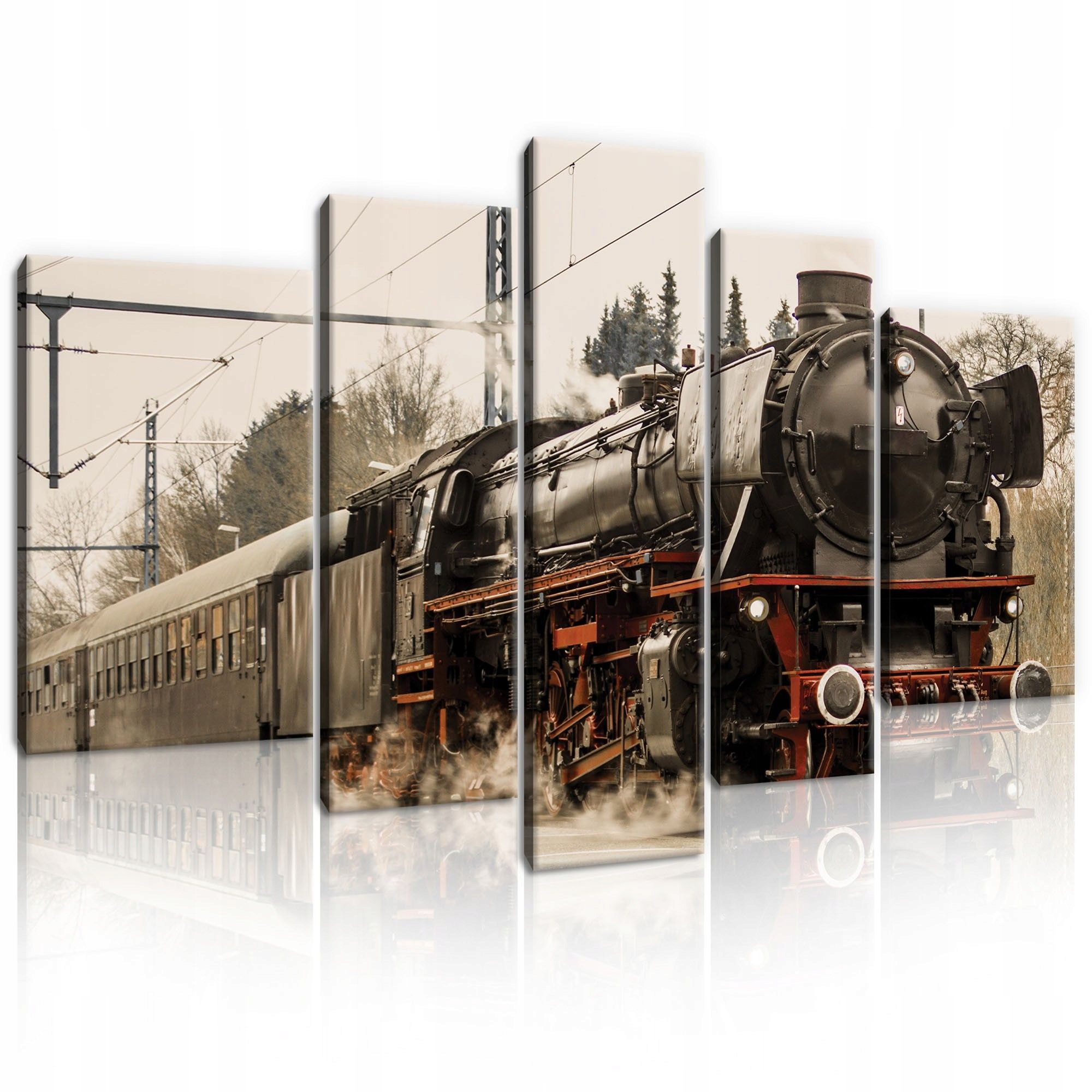 Obraz 170x100 Parovoz vlak lokomotiva pár kouř cestování historie