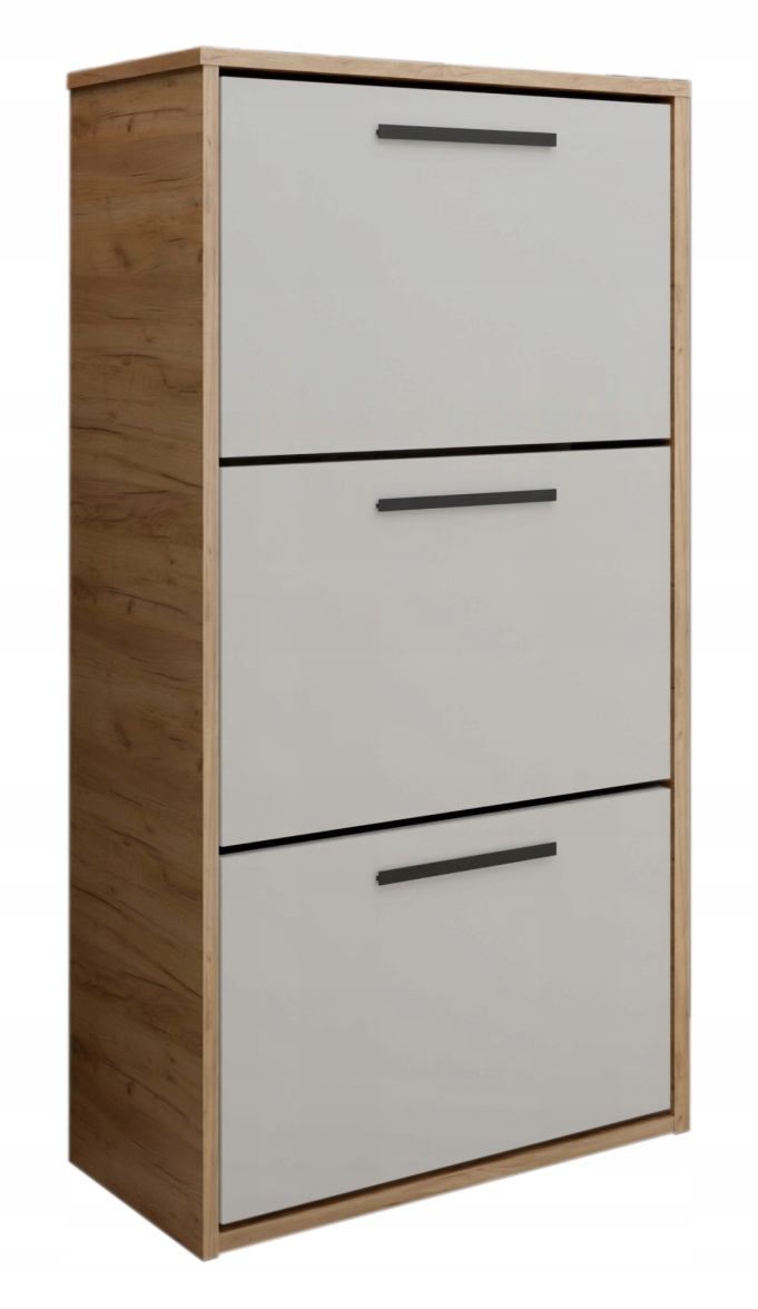 Botník s výklopným stojanem Jasper dub craft zlatý bílá