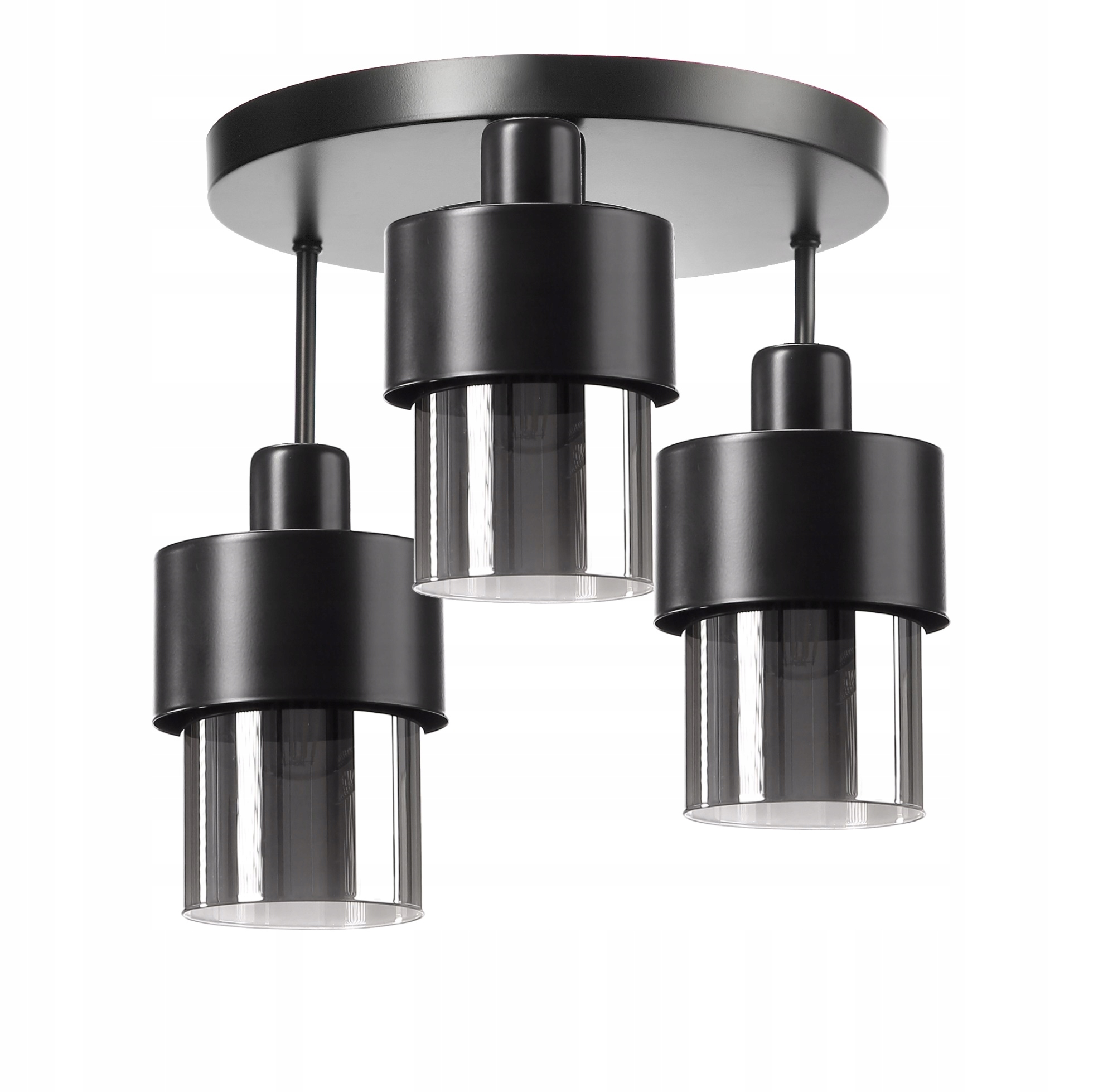 

Plafon Żyrandol Lampa Sufitowa Szklana Tuba 3xE27