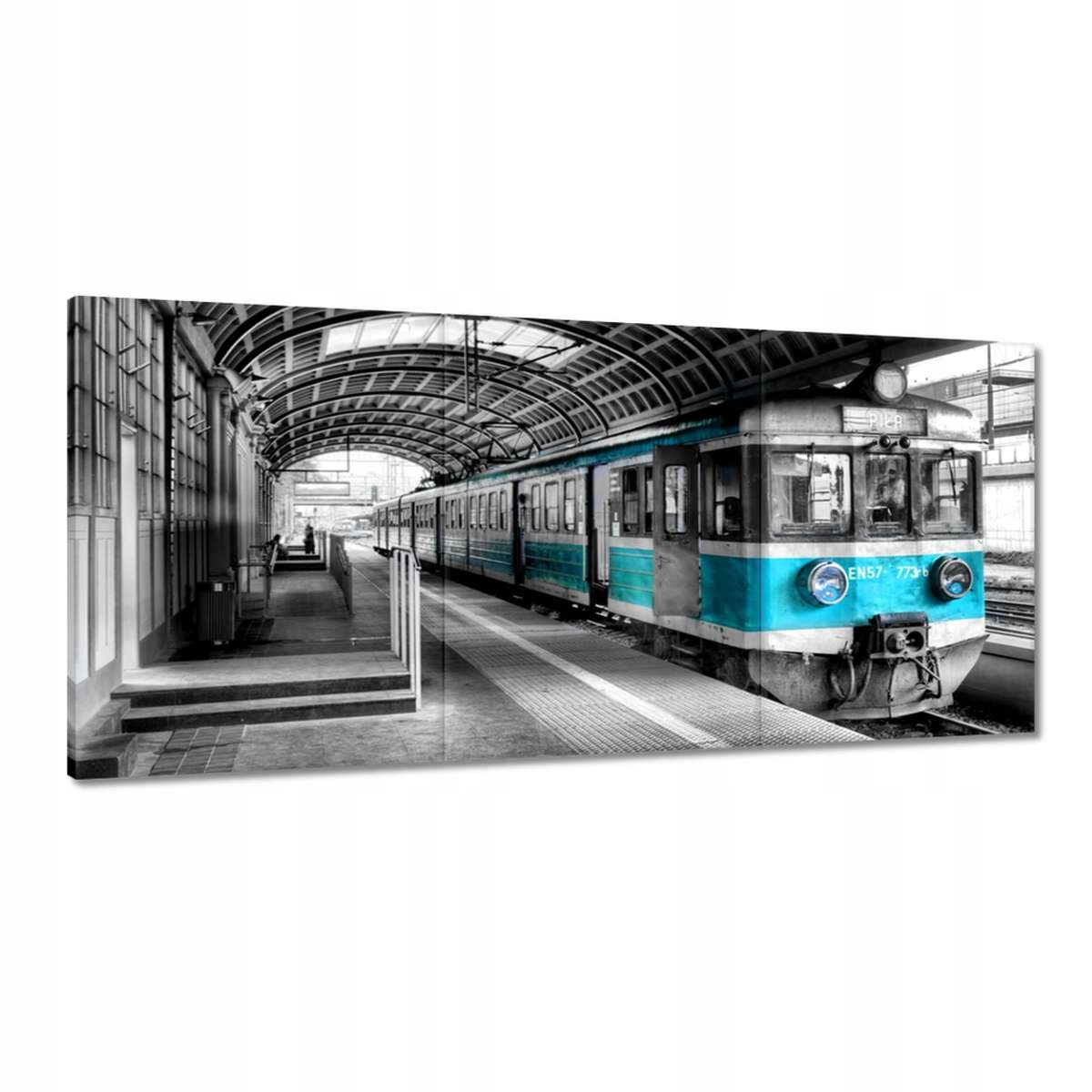 Obrazy 210x100 Tyrkysový vlak Pkp