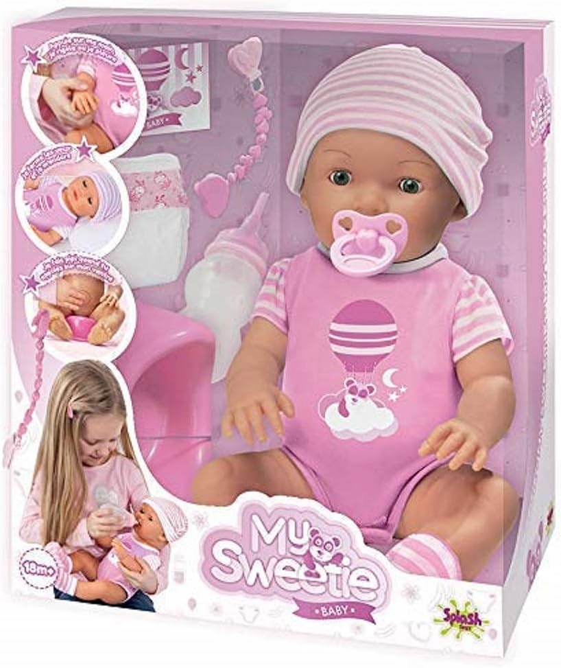 Lalka bobas pije sika płacze akcesoria Splash Toys