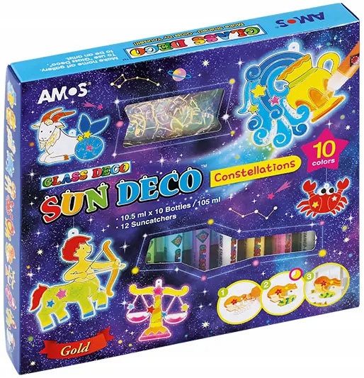 

Farby witrażowe Amos SD10P10 CL (10 kolorów)