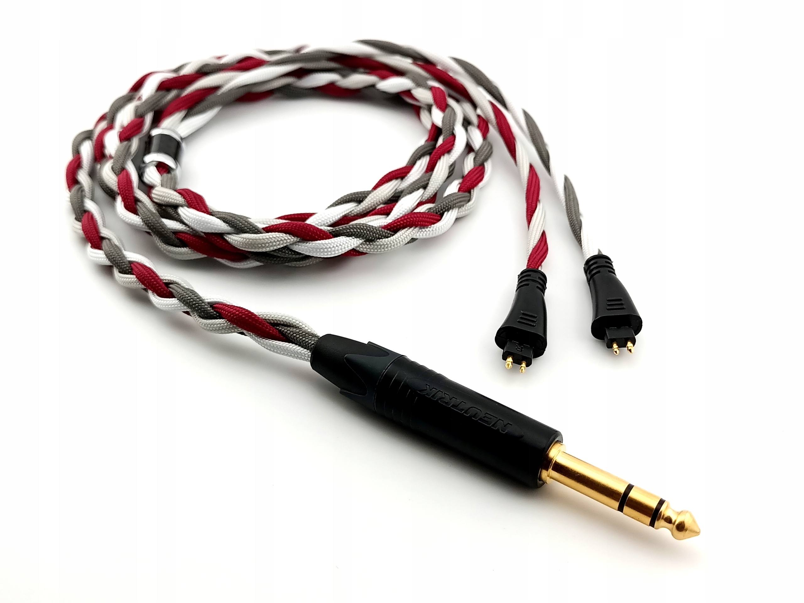 Ručne vyrobený kábel pre slúchadlá Fostex s konektorom 6,3 mm, varianty, farby