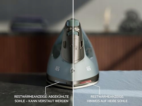 AEG Żelazko Parowe 2400W 110g Dampfsto 2m Kabel Zielono-Szare — miniatura 8