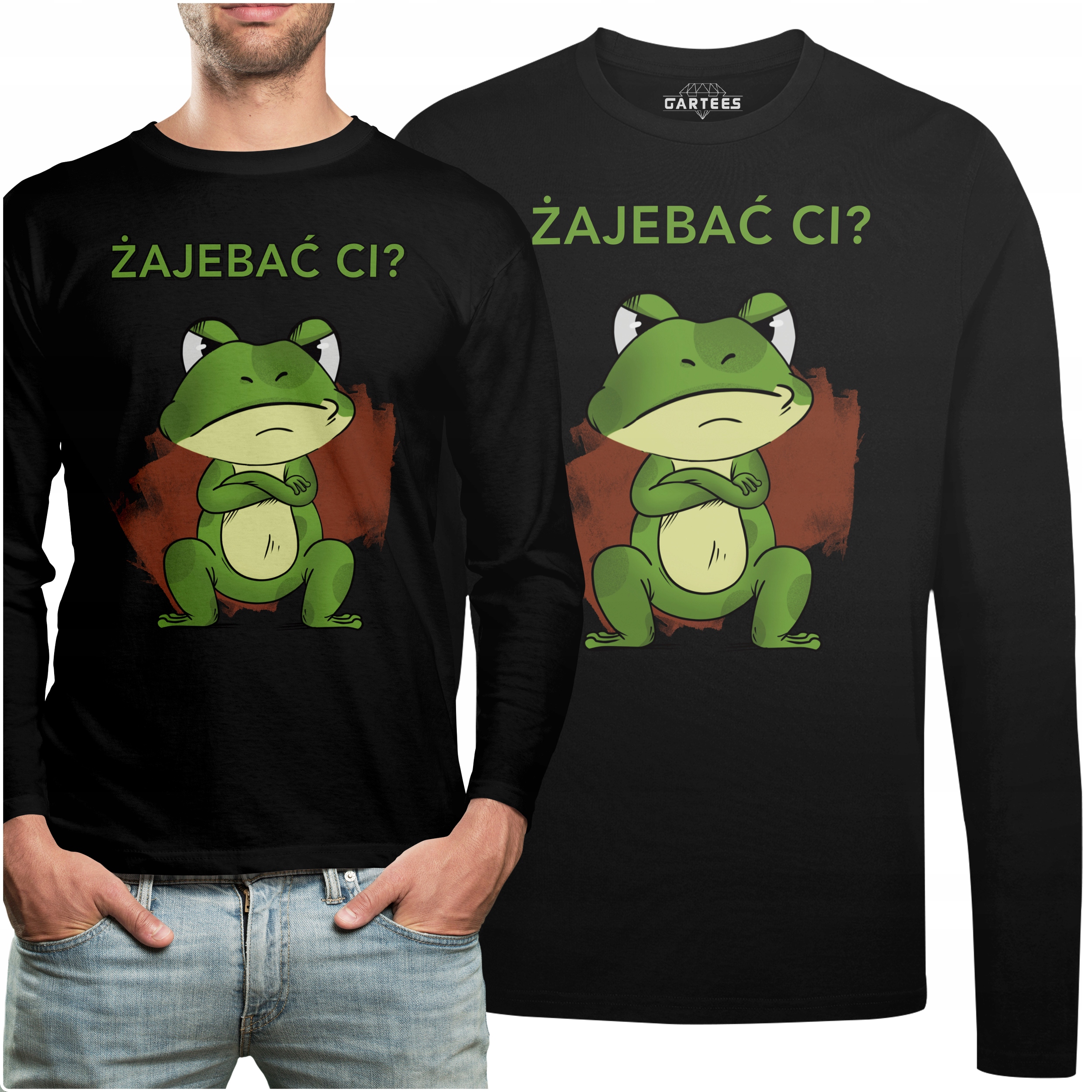 

Koszulka Long Super Prezent Napis Żajebać CI
