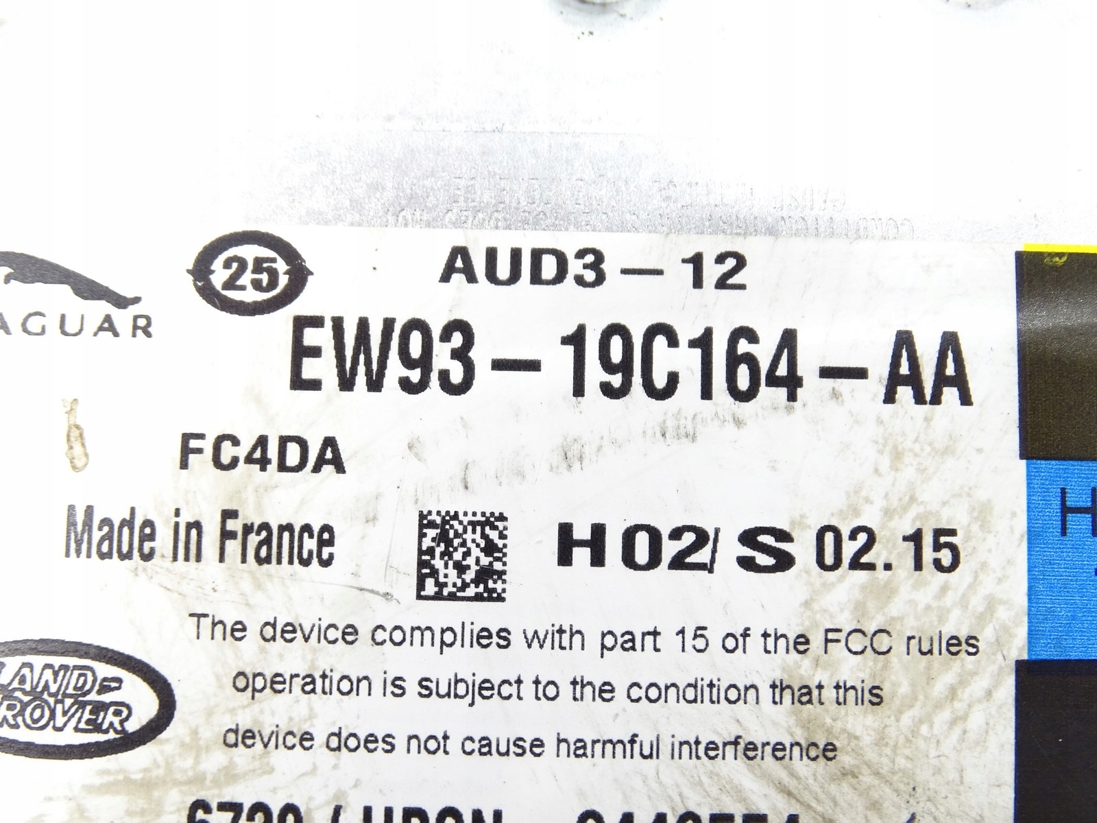 amplifier AUDIO RANGE ROVER EVOQUE EW93-19C164-AA