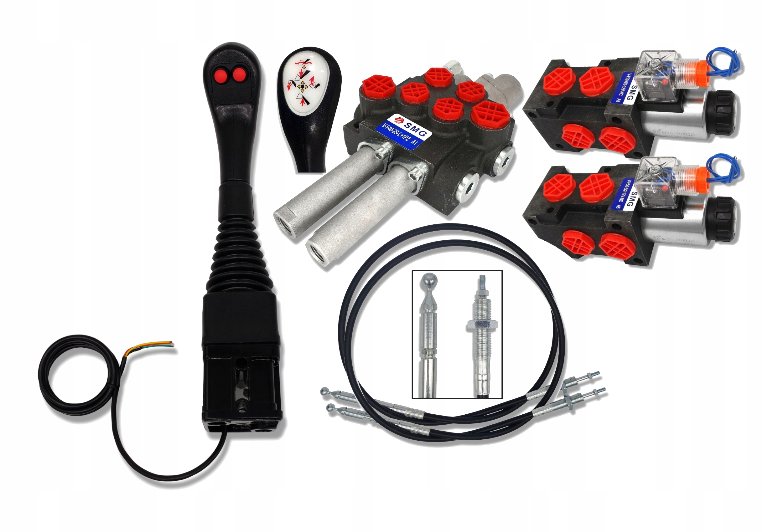 Rozdělovač 40L Joystick Sada 4SEKČNÍ Zámek.