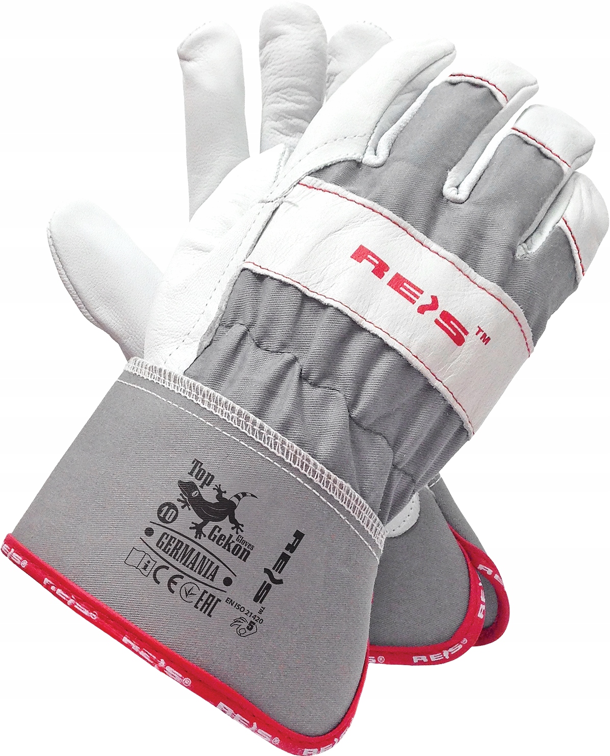 

Rękawice kozia skóra drelich Germania 6