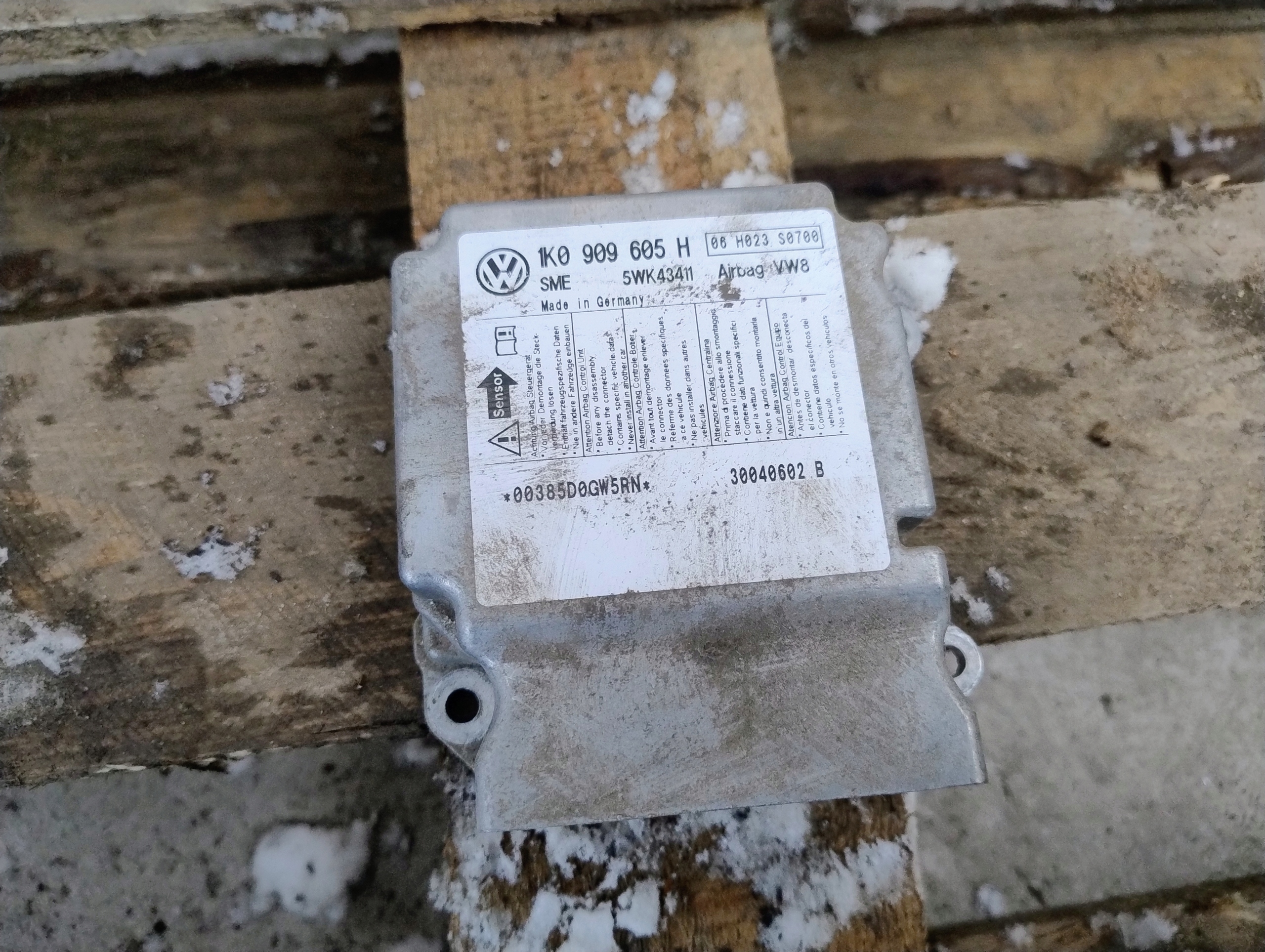 SENSOR Module Airbag SEAT ALTEA 1K0909605H