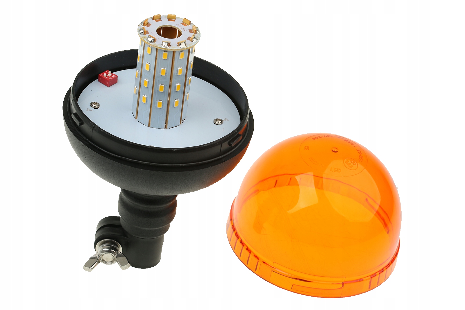 LAMPA OSTRZEGAWCZA BŁYSKOWA KOGUT LED FLEX 12/24V CE HOMOLOGACJA Numer katalogowy części WL186D/LED