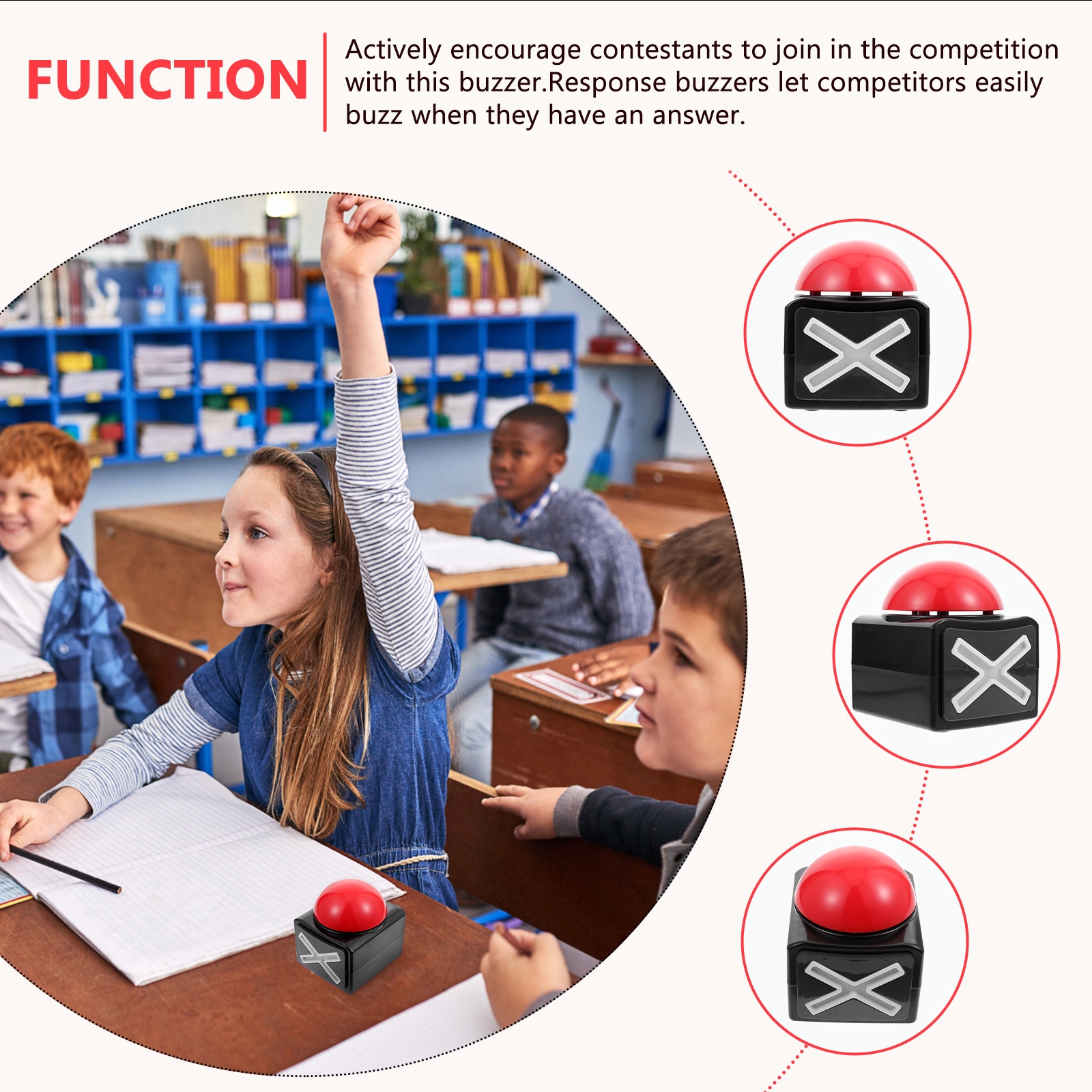 Alarm przycisk Box Quiz przyciski Nazwa other