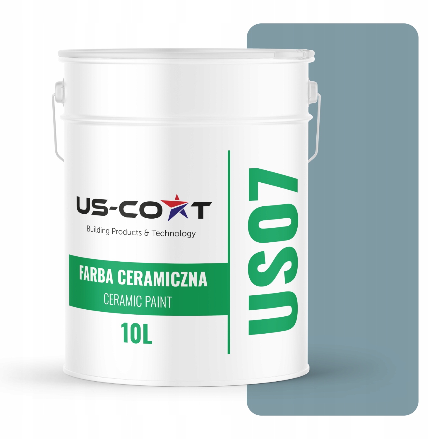 Keramická Farba Šedá Platinová Tmavá S Modrým H0730 10L Matná Na Strop