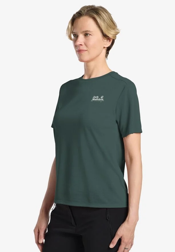 Koszulka Damska Jack Wolfskin Vonnan Graphic T Sago Palm S