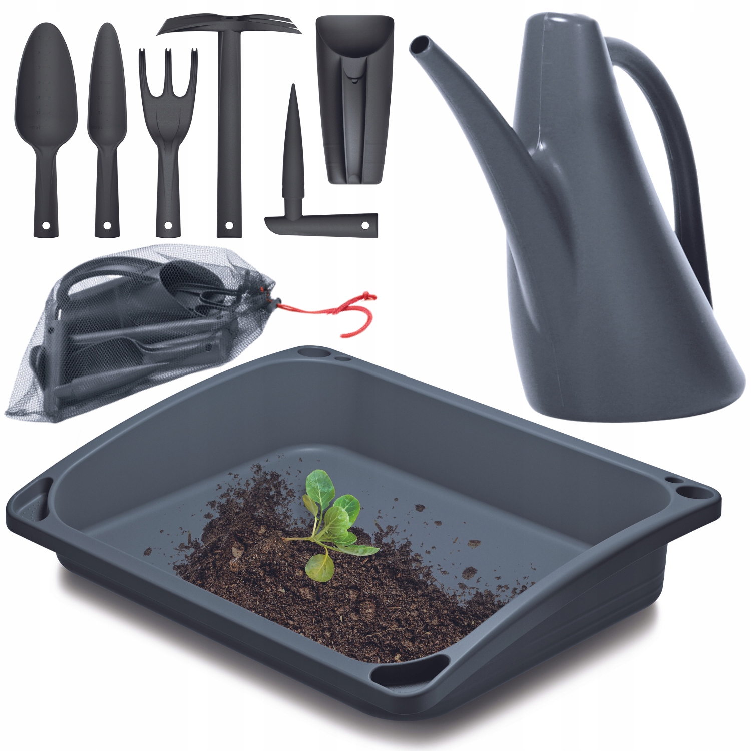 Sada Zahradního Nářadí, Podnos Na Rostliny, Konev