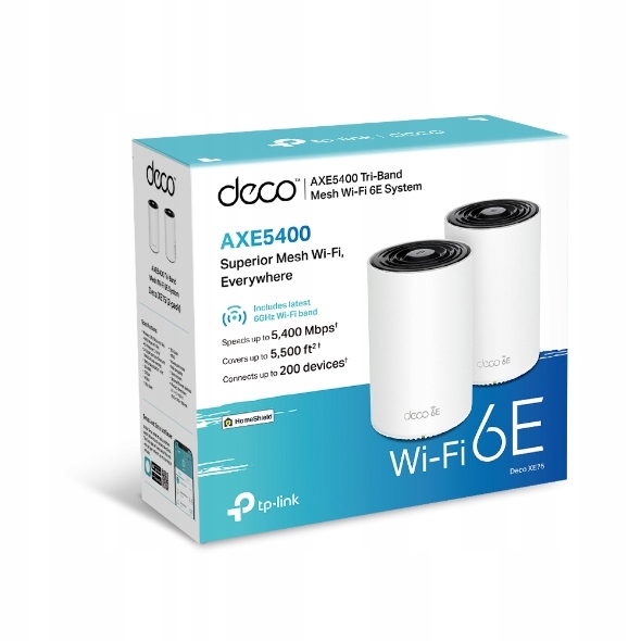 System Mesh TP-Link Deco XE75 AXE5400 Wi-Fi 2-pack