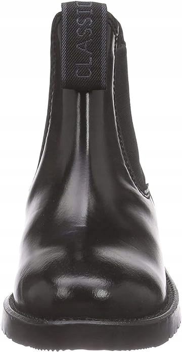 Rhinegold Dámské Černé Kožené Nazouvací Jezdecké Boty 41 Ž_a