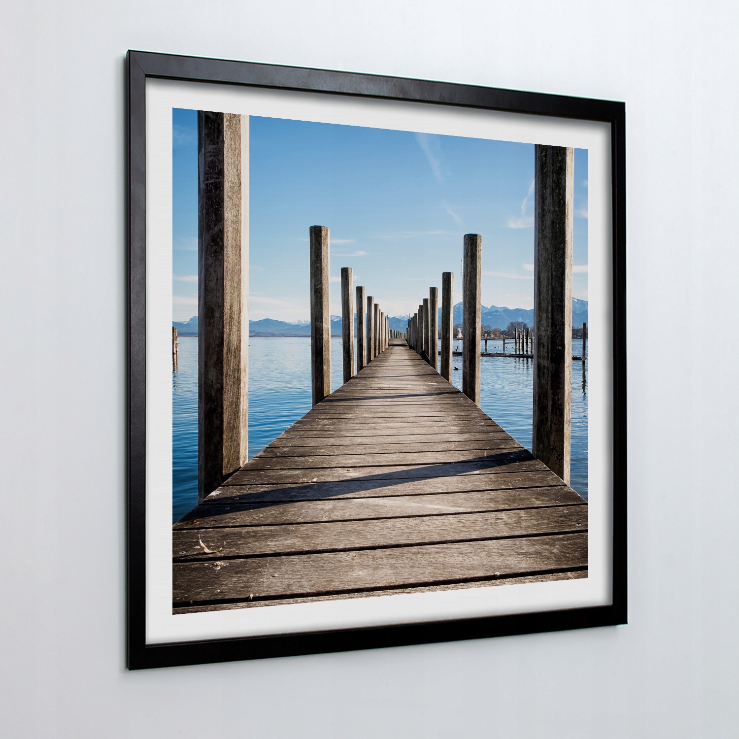 

Foto obraz na ścianę Molo pomost jezioro 50x50 cm